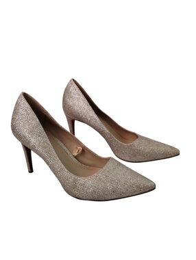 BCBGeneration Pointed Toe Pumps Gold Women's 8.5 Stiletto Heels